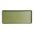 Thumbnail image #1 for Steelite International Creations, Baja 7820JB023 Rectangular Melamine Plate, Cactus Green, 11.5 x 5.125 x 0.875 in Case of 2 Dozen