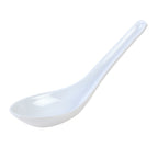 Thumbnail image #1 for Thunder Group 7003WPET White PET Wonton Soup Spoon, 3/4 oz, 5 5/8" x 1 5/8" Case of 60 Dozen