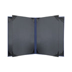 Thumbnail image #2 for Risch LINEN-6V 8.5X11 Vinyl Hardback Menu Cover, Single, 6-View, 8-1/2" x 11" Case of 25