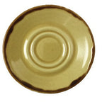 Thumbnail image #1 for Tableware Solutions USA Autumn by Continental 51RUS010-192 6.5-Inch Olive China Double-Well Saucer Case of 24