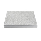 Thumbnail image #1 for TableCraft Products CWAL2424BRA Square Aluminum Tabletop Cover, 24 x 24 in, 13 Gauge, One-Piece, Brushed Finish