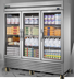Thumbnail image #5 for True 3-Section Reach-In Refrigerator with 3 Framed Glass Doors, Stainless Steel, Bottom-Mounted Self-Contained Refrigeration
