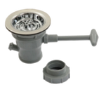 Thumbnail image #1 for Eagle Group 319931 Twist Waste Valve Sink Drain, 3-1/2" Opening, 1-1/2" or 2" Outlet, Polymer