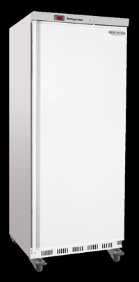 Serv-Ware 25 Cu. Ft. 1-Section Reach-In Refrigerator with Single Solid Door, White Painted Finish