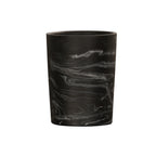 Thumbnail image #1 for Cal-Mil 23742-5-124 Round Resin Silverware Caddy, Black Marble Finish, 4.75" Diameter x 5.75"H