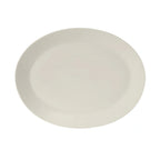 Thumbnail image #1 for Tuxton China Modena AMU-022 Ceramic Oval Platter, 12 x 9-1/2 in, Wide Rim, Pearl White 1 Dozen