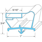 Thumbnail image #1 for AllPoints Foodservice Parts & Supplies Mavrik 741426 Magnetic Door Gasket, 21-3/4 x 29-1/2 Inch, Black