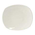 Thumbnail image #1 for Tuxton China Napa AAU-006 Ceramic Oval Plate, 10-1/8" x 8-1/2", Pearl White 1 Dozen