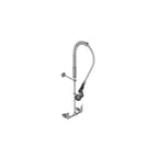 Thumbnail image #1 for Tarrison Products Ltd. TP-PR8WDH Wall-Mount Double-Pantry Pre-Rinse Faucet Assembly, 8-Inch Centers, 44-Inch Stainless-Steel-Jacketed Hose