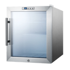 Thumbnail image #1 for Summit Commercial SCR215LCSS Compact Countertop All-Refrigerator, 1.7 cu. ft., Glass Door, Stainless Steel Exterior