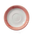Thumbnail image #1 for Vertex China Sausalito SAU-2-M China Saucer, 5-1/2" Round, Sculpted Lines, Mango Case of 3 Dozen