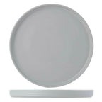 Thumbnail image #1 for Tuxton China Zion VGAS106 Porcelain Plate, 10-3/4", Round, Deep Rim, Matte Gray 1 Dozen