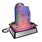 Thumbnail image #2 for Cal-Mil IP101-110 Rectangular Illuminated Ice Display/Pedestal, 27"W x 19"D x 10"H, Clear PETG Pan, ABS Plastic