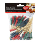 Thumbnail image #2 for TableCraft Products Cash & Carry BAMSP345 Bamboo Golf Tee Sport Picks, 4-1/2", Assorted Colors Case of 12