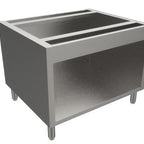 Thumbnail image #1 for Venancio USA SO36 36-Inch Modular Open-Base Cabinet Stand, Stainless Steel Sides and Bottom, Adjustable Legs