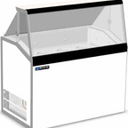 Thumbnail image #6 for Master-Bilt Products DD-46L Low-Glass Ice Cream Dipping/Display Freezer Cabinet, 8-Tub Display, 4-Tub Storage, White