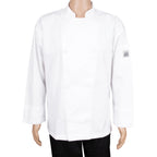Thumbnail image #1 for Chef Revival J002-M Classic Chef's Jacket, White, Medium, Long Sleeve, Poly/Cotton, 8-Button