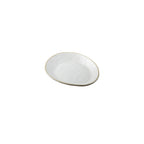 Thumbnail image #1 for TableCraft Products 11515 Oval Melamine Serving Plate, White/Beige, 7 x 6 x 0.875 in Case of 12