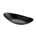 Thumbnail image #1 for Tableware Solutions USA Leone T8205 Melamine Oval Plate, Black, 12-1/4" x 6-1/2" x 1-3/4"