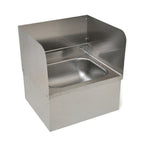 Thumbnail image #1 for Eagle Group 503095 Mop Sink Splash Kit, Left & Rear Splash, 3-Inch Front Radius, 16/304 Stainless Steel