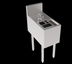 Thumbnail image #5 for Krowne Royal Series 12-Inch Wide Underbar Tool Caddy with Push-Down Glass Rinser Faucet and 4 Wet Bins
