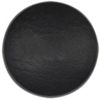 Thumbnail image #2 for JB Prince Comatec R737 3 3" Round Black Faux Slate Plastic Disposable Dish