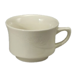 Thumbnail image #1 for 1880 Hospitality Espree by Oneida® F1040000520 7-1/2 oz Embossed Handled Cream White China Coffee Cup Case of 3 Dozen