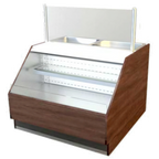 Thumbnail image #1 for RPI Industries Stratus SCRFC48R-SSII Open-Air Refrigerated Display/Work Station, 48-in, 1 Glass Shelf, Stainless Steel Deck