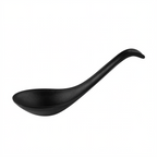Thumbnail image #1 for CAC China XSPN-58-MK Bouillon Soup Spoon, 5-3/4-Inch, Matte Black Plastic Case of 6 Dozen