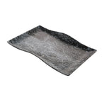Thumbnail image #1 for G.E.T. cheforward RFS401 Rectangular Melamine Platter, 14-1/2" x 10-1/5", Weathered Pewter Case of 10