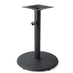 Thumbnail image #1 for JustChair Manufacturing TBZ22R-28-UMB Dining Table Base, 24" Diameter x 28"H, Umbrella Hole, 3" Steel Column, Cast Iron Base