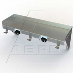 Thumbnail image #1 for AERO Manufacturing US-824 Wall-Mounted Utility Shelf, 24"W x 8"D