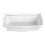 Thumbnail image #1 for G.E.T. Bugambilia TPUD02WW Rectangular Buffet Platter, 34 oz., 10"L x 6-1/2"W x 2-3/8"D, Cast Aluminum with Resin Coating, White