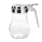 Thumbnail image #1 for TableCraft Products 406CP 6 oz Teardrop Glass Syrup Dispenser with Chrome-Plated ABS Top Case of 12