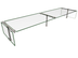 Thumbnail image #2 for Hatco Flav-R-Shield ES53 72-Inch 2-Bay Stationary Double-Sided Self-Service Sneeze Guard