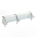 Thumbnail image #1 for Duke Manufacturing TS422-88 Single-Sided Stainless Steel Food Shield, 87-1/2"W, Adjustable Full-/Self-Service, Glass Shelf & Guard