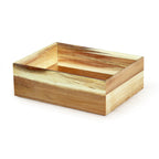 Thumbnail image #1 for G.E.T. Urban Renewal WB-664WD-UR Square Wood Display Box/Condiment Organizer, Stackable, 6 x 6 x 4 in.