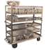 Thumbnail image #5 for Carter-Hoffmann T610 Stainless Steel 6-Shelf Open-Design Queen Mary China & Silver Transporter Cart