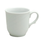 Thumbnail image #1 for 1880 Hospitality Arcadia by Oneida® R4510000521 7 oz Porcelain Tall Round Handled Embossed Coffee Cup, Bright White Case of 3 Dozen