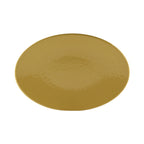 Thumbnail image #1 for G.E.T. Pebble Creek - EGS D812RR-OO Melamine Oval Coupe Platter, 12-3/4" x 8-3/4", Olive Oil, Pebble Textured Case of 6