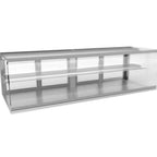 Thumbnail image #1 for RPI Industries Vienna VIDD5-20-R-SQ Dry Countertop Pastry Display Case, 69-7/8" W, Full Service, Stainless Steel, 1 Adjustable Shelf