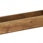 Thumbnail image #1 for Cal-Mil 23106-2063-78 Walnut Serving Tray, 20"W x 6"D x 3"H, Fits Black Metal 20 x 6 Riser Frames
