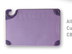 Thumbnail image #2 for San Jamar Saf-T-Grip Allergen Saf-T-Zone Purple Cutting Board, 12 x 18 x 1/2 Inch