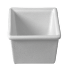 Thumbnail image #1 for G.E.T. Bugambilia IS013WW Salad Bar Bowl, 57-1/2 oz., Square, White Cast Aluminum with Resin Coating