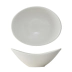 Thumbnail image #1 for Tuxton China DuraTux®© BED-0707 Oval Ceramic Pasta Bowl, 10 oz, 7 in, Winged Ends 1 Dozen