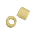 Thumbnail image #1 for Arcobaleno Pasta Equipment AEX130 & AEX130M#344 Pasta Extruder Die, 6.8mm Ditalini, Bronze