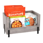 Thumbnail image #1 for Cal-Mil 22407-1210-110 Stacking Bin, 12"W x 10"D x 6"H, Gray-Washed Pine Wood