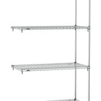 Thumbnail image #1 for Metro Super Erecta SA-2442C-86-A4 Super Adjustable Wire Add-On Shelving Unit, 42"W x 24"D x 86"H, 800 lb. capacity per shelf, 2000 lb. capacity per
