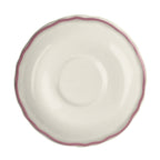 Thumbnail image #1 for Steelite International HL Ivory HL58063928 5.625-Inch Round China Saucer, Carolyn Styleline Rose, Scalloped Edge Case of 3 Dozen