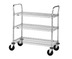 Thumbnail image #4 for Metro Super Erecta Heavy Duty 3-Shelf Wire Utility Bus Cart